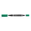 4007817348024-STAEDTLER LUMOCOLOR Duo - Marqueur permanent - double pointe fine et moyenne - vert--1