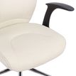 3397701921527-Fauteuil de bureau BRONTES - accoudoirs rabattables - appui-tête intégré - blanc--4