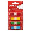 8410782124832-Apli - Marque-pages (Index) - 12 x 45 mm - jaune, bleu, vert, rouge--0