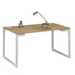 3483600215796-Bureau SUNDAY - 140 cm - Pieds cadre - Chêne--0