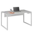 3483600215918-Bureau SUNDAY - 140 cm - Pieds cadre - Gris--0