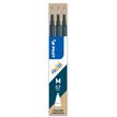 4902505465574-Pilot Frixion Ball - 3 Recharges pour rollers effaçables - 0,7 mm - bleu nuit--0