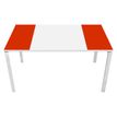 3660141220285-Table de réunion EASYDESK - L150 x P114 x H75 cm - blanc/rouge--0