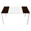 3660141220230-Table de réunion EASYDESK - L220 x P114 x H75 cm - blanc/wengé--0