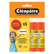 3134725004870-Cléopâtre - Lot de 5 bâtons de colle - Blanche - 8 gr--2