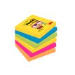 0051141400679-Post-it - 6 Blocs notes de 90 feuilles Super Sticky Rio - couleurs vives assorties - 76 x 76 mm--0