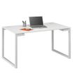 3483600495600-Bureau SUNDAY - 140 cm - Pieds cadre - Blanc--0