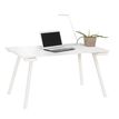 3483600495723-Bureau SUNDAY - 140 cm - Pieds trapèze - Blanc--0