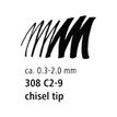 4007817013014-STAEDTLER pigment liner - Feutre fin - 2 mm - noir--4