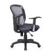 3760185027557-Fauteuil de bureau PHOENIX - accoudoirs fixes - Gris--3