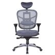 3760185027717-Fauteuil de bureau TECKNET - accoudoirs réglables - appuie-tête réglable - Gris--1