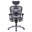 3760185027717-Fauteuil de bureau TECKNET - accoudoirs réglables - appuie-tête réglable - Gris--2