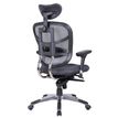 3760185027717-Fauteuil de bureau TECKNET - accoudoirs réglables - appuie-tête réglable - Gris--3