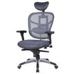 3760185027717-Fauteuil de bureau TECKNET - accoudoirs réglables - appuie-tête réglable - Gris--5