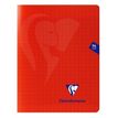 3329683333616-Clairefontaine Mimesys - Cahier polypro 24 x 32 cm - 96 pages - grands carreaux (Seyes) - rouge--0