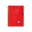 3329683337416-Clairefontaine Mimesys - Cahier polypro 17 x 22 cm - 96 pages - grands carreaux (Seyes) - rouge--0