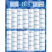 3592930002126-Bouchut 229 - Calendrier bancaire recto 14 mois - 55 x 43 cm - bleu--0