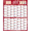 3592930002133-Bouchut 229 - Calendrier bancaire recto 14 mois - 55 x 43 cm - rouge--0