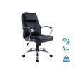 3397701158503-Fauteuil de bureau CHROMO - accoudoirs fixes - appui-tête intégré - noir--0