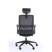 3760185028615-Fauteuil de bureau SCOTT - accoudoirs réglables - appuie-tête réglable - noir--5