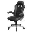 3700339879946-Fauteuil gamer RACER - accoudoirs rabattables - noir--1