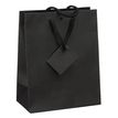 3700481665329-Logistipack - 10 Sacs cadeau kraft - poignées cordelières - 18 cm x 10 cm x 22,7 cm - noir--0