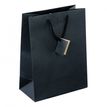 3700481665350-Logistipack - 10 Sacs cadeau kraft - poignées cordelières - 25 cm x 13 cm x 33 cm - noir--0