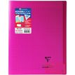 3037929814088-Clairefontaine Koverbook - Cahier polypro 24 x 32 cm - 96 pages - grands carreaux (Seyes) - rose--0