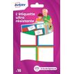 5014702028915-Avery - 16 Étiquettes ultra résistantes couleurs assorties - 44 x 64 mm--0