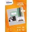 3266550120026-Avery - Papier pour 80 cartes de visite à bords lisses 85 x 54 mm - 260 g/m² - impression jet d'encre--0