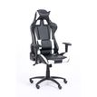 3760185029001-Fauteuil gamer SPORTING - accoudoirs réglables - noir et blanc--1