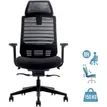 3700339882748-Fauteuil de bureau JACK - accoudoirs réglables - appuie-tête réglable - noir--0