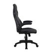 3700339883349-Fauteuil gamer RACER SPEED - accoudoirs rabattables - noir et gris--3