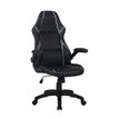 3700339883349-Fauteuil gamer RACER SPEED - accoudoirs rabattables - noir et gris--1