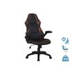 3700339883356-Fauteuil gamer RACER SPEED - accoudoirs rabattables - noir et camel--0