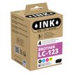 8715057210563-Cartouche compatible Brother LC123 - pack de 4 - noir, cyan, magenta, jaune - ink--0