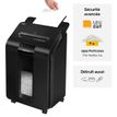 0043859741854-Fellowes AutoMax 100M - destructeur de documents coupe croisée mini-cut - 100 feuilles - Corbeille 23 litres - technolo--3