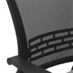 3397702203172-Fauteuil de bureau ICEBERG - accoudoirs fixes - patins et roulettes fournis - noir et gris--5