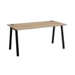 3483600940483-Bureau MAMBO - 120 cm - Pieds métal - Chêne Sonoma/noir--0