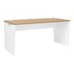 3483600857750-Bureau YES ! - 140 cm - Pieds panneaux fixes - Chêne--0