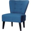 3660141230345-Fauteuil d'accueil BRIGHTON - Piétement en hêtre massif coloris noir - tissu bleu--3