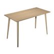 2012349512357-Table haute - 180 x 80 x 105 cm - Pieds bois - Chêne--0
