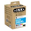 3112539806118-Cartouche compatible Epson 202XL Kiwi - pack de 5 - noir, noir photo, cyan, magenta, jaune - ink--0