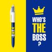 3086123589476-BIC 4 Couleurs - Stylo à bille 4 couleurs - 1 mm - « Who’s The Boss »--5