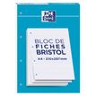 3020120150833-Oxford - Pack de 30 Fiches Bristol - A4 - petits carreaux - perforées - blanc--0