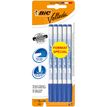 3086123368552-BIC VELLEDA 1721 - Pack de 5 marqueurs effaçables format spécial - pointe fine - bleu--0