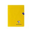 3329683437413-Clairefontaine Mimesys - Cahier polypro 17 x 22 cm - 96 pages - grands carreaux (Seyes) - jaune-Avant-0