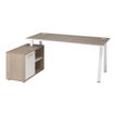 3483600765468-Bureau manager ARPE avec bloc de rangement gauche - 160 cm - Chêne-Angle droit-1