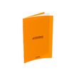 3020120216966-Conquérant Classique - Cahier polypro 24 x 32 cm - 96 pages - grands carreaux (Seyes) - orange-Avant-0