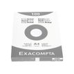 3020122370246-Exacompta - Pack de 100 Fiches bristol - A4 - petits carreaux - blanc-Avant-1